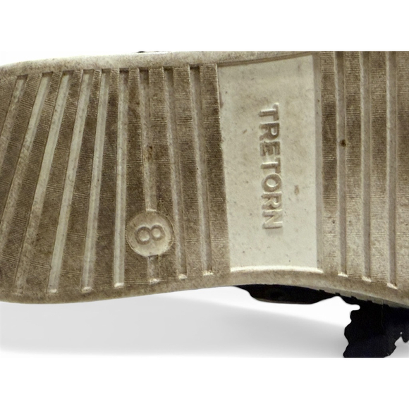 TRETORN WOMEN NYLITE PLUS CANVAS SNEAKER CLASSIC SHOES SZ 7 BLACK/WHITE - Picture 9 of 11